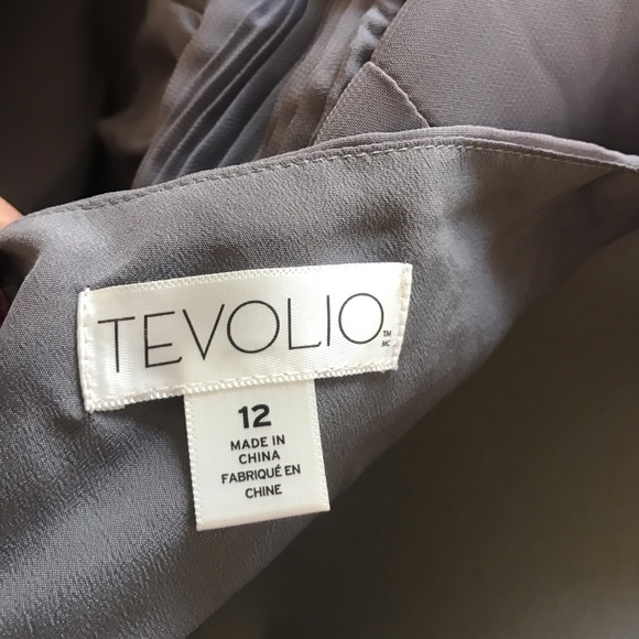 Grey full length formal gown - Picture 7 of 9